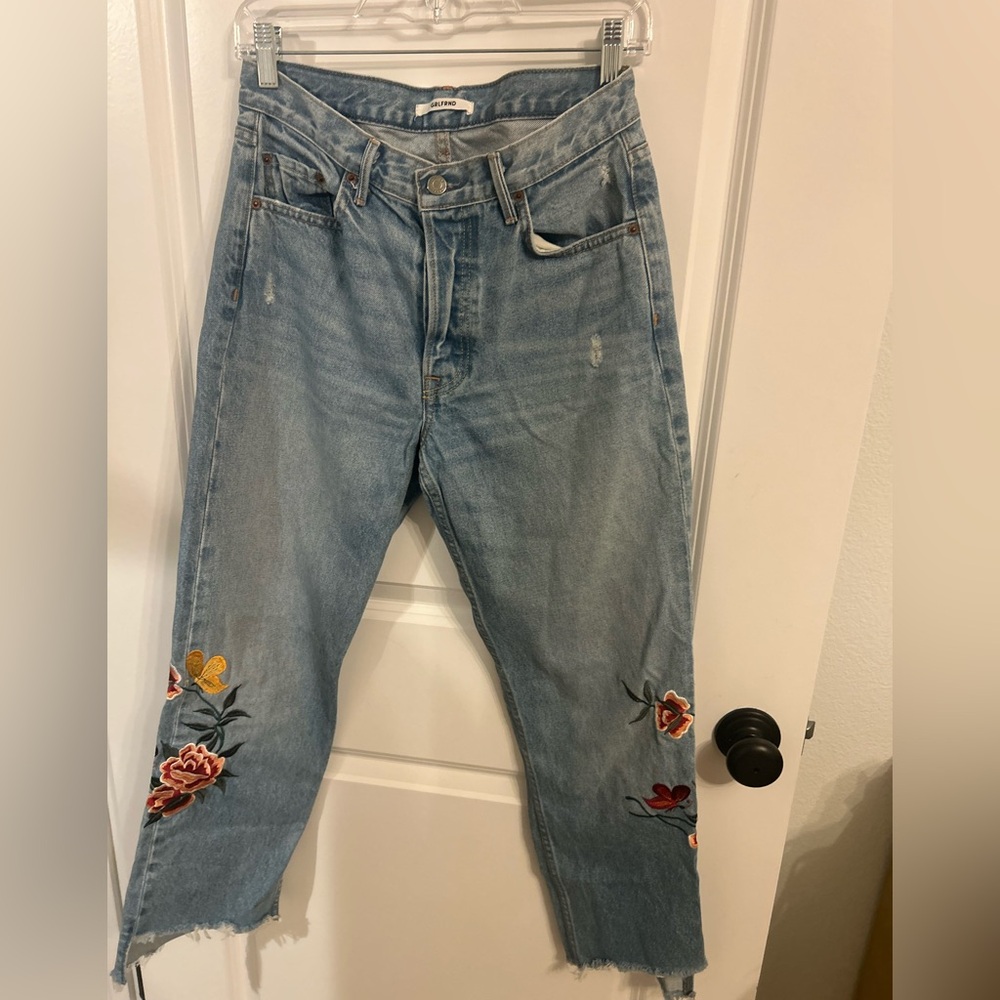 GRLFRND Helena High-Rise Embroidery Jean